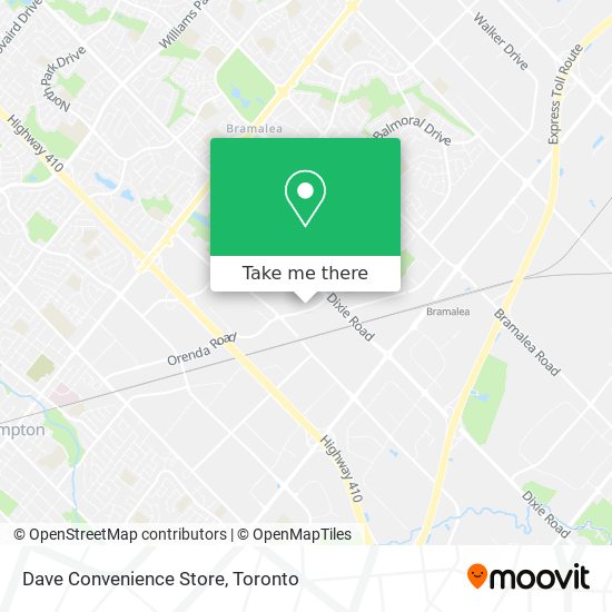 Dave Convenience Store map