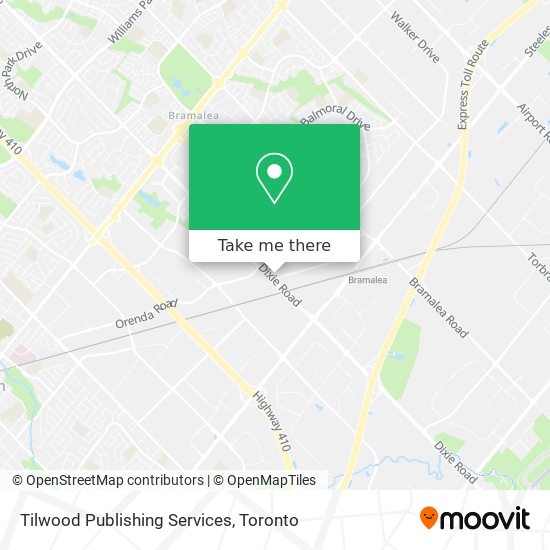 Tilwood Publishing Services map