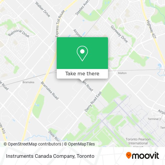 Instruments Canada Company map