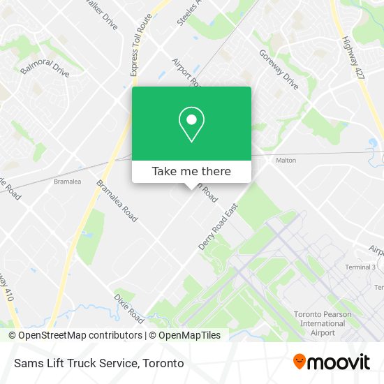 Sams Lift Truck Service map