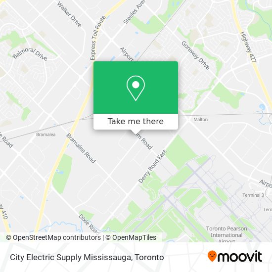 City Electric Supply Mississauga map