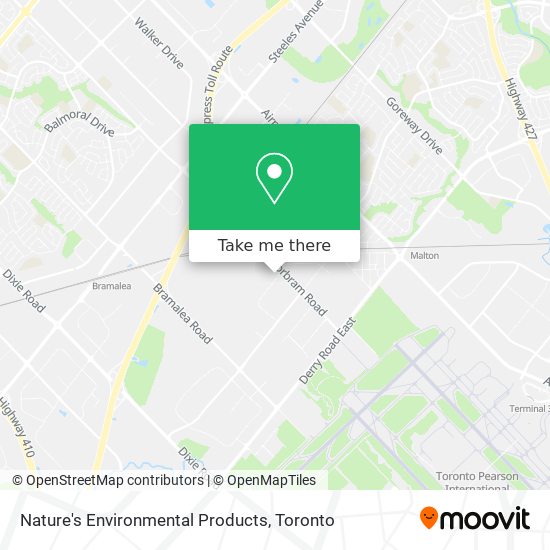 Nature's Environmental Products map