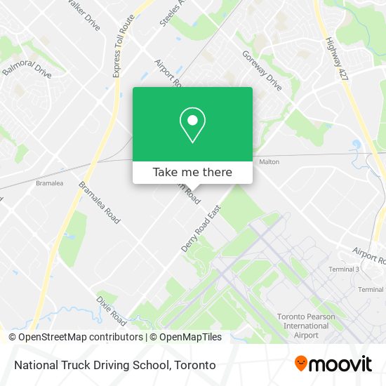 National Truck Driving School map