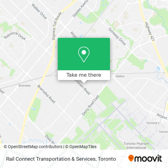 Rail Connect Transportation & Services map