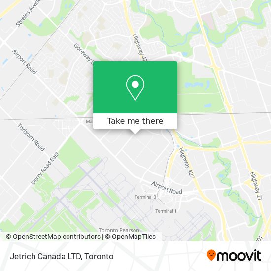 Jetrich Canada LTD map