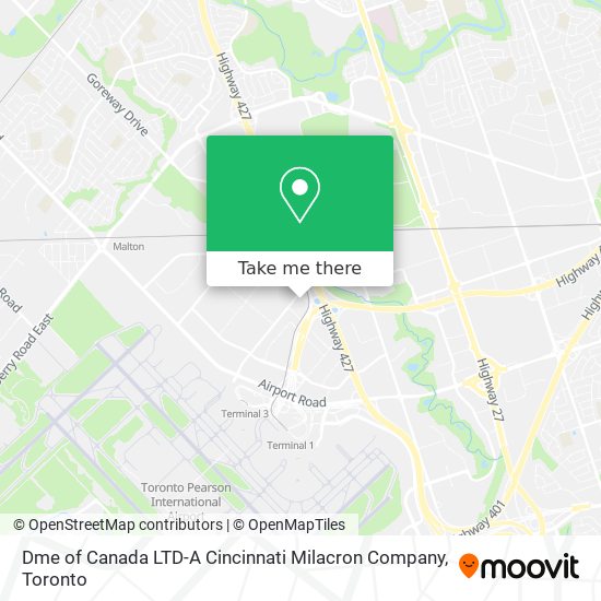 Dme of Canada LTD-A Cincinnati Milacron Company map