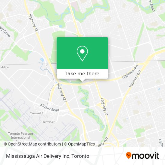 Mississauga Air Delivery Inc map