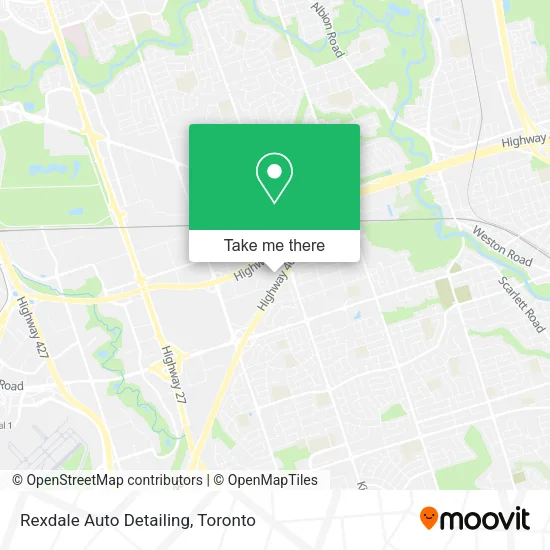 Rexdale Auto Detailing map