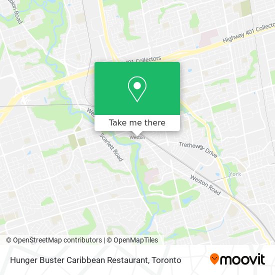 Hunger Buster Caribbean Restaurant map