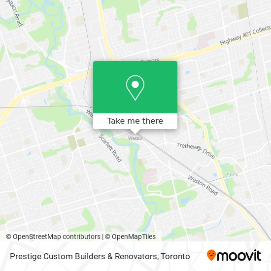 Prestige Custom Builders & Renovators map