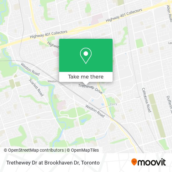 Trethewey Dr at Brookhaven Dr map