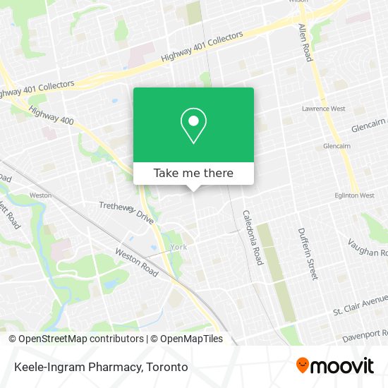 Keele-Ingram Pharmacy map