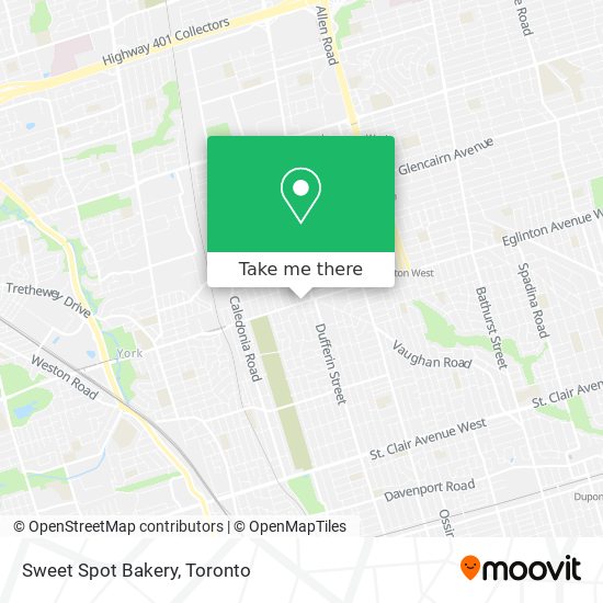 Sweet Spot Bakery map
