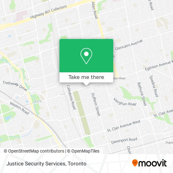 Justice Security Services map