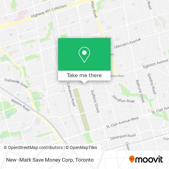 New -Mark Save Money Corp map