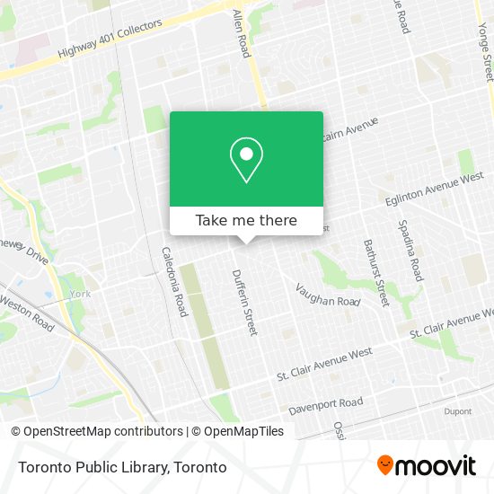 Toronto Public Library map