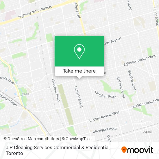 J P Cleaning Services Commercial & Residential map