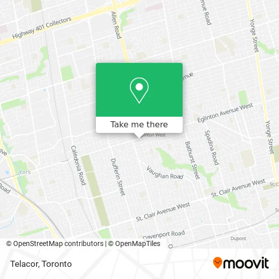 Telacor map