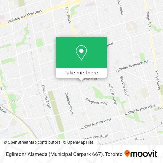 Eglinton/ Alameda (Municipal Carpark 667) map