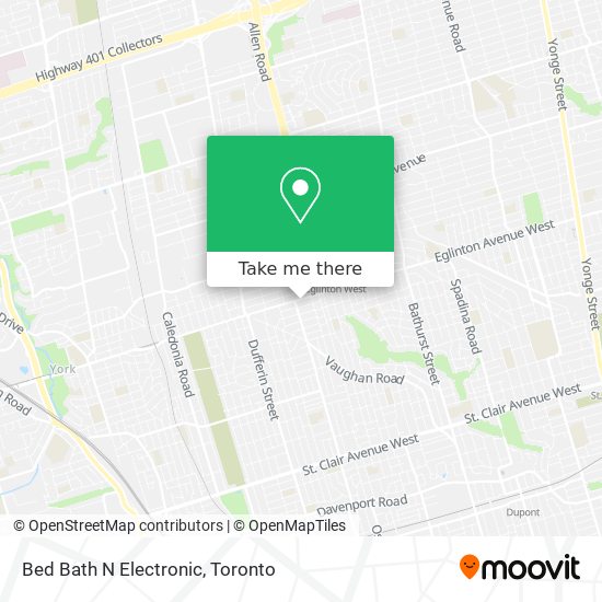 Bed Bath N Electronic map