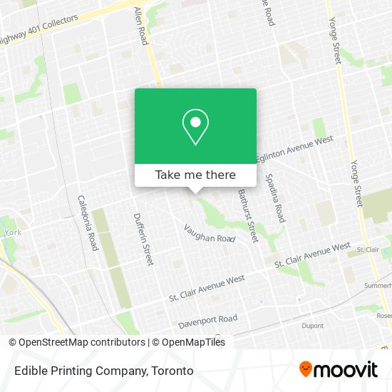 Edible Printing Company map