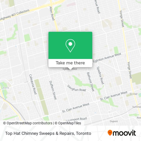 Top Hat Chimney Sweeps & Repairs map