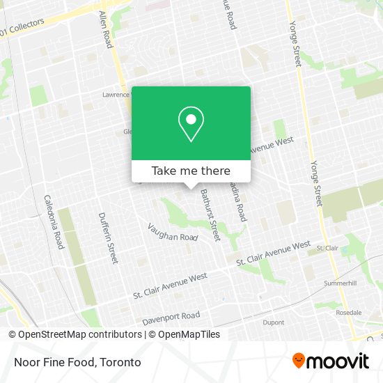 Noor Fine Food map