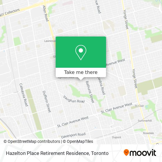 Hazelton Place Retirement Residence map