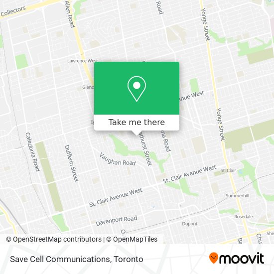 Save Cell Communications map
