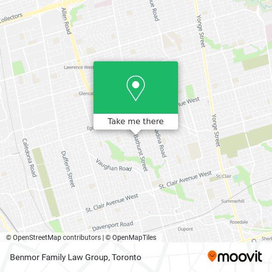 Benmor Family Law Group map