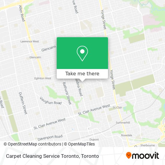 Carpet Cleaning Service Toronto map