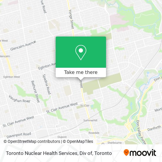Toronto Nuclear Health Services, Div of map
