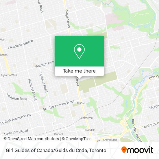 Girl Guides of Canada / Guids du Cnda map