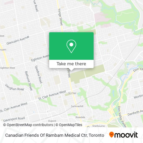 Canadian Friends Of Rambam Medical Ctr map