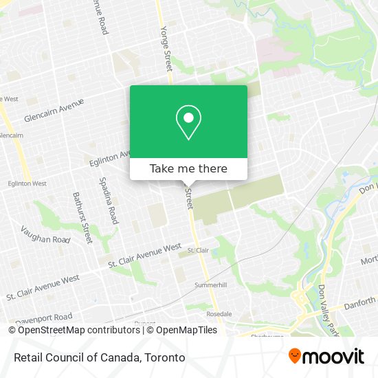 Retail Council of Canada map