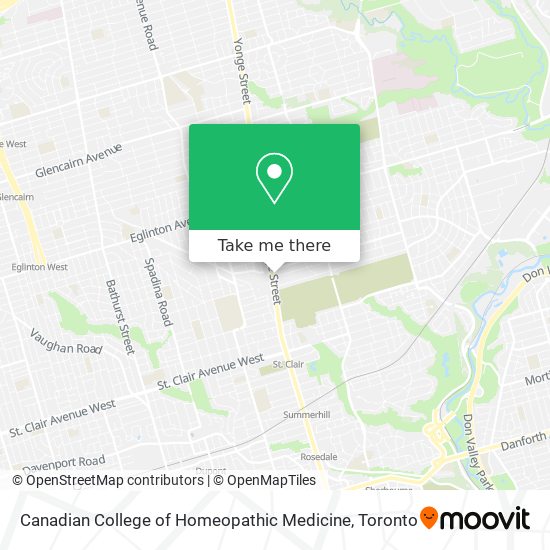 Canadian College of Homeopathic Medicine map