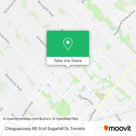 Chinguacousy RD S / of Sugarhill Dr map