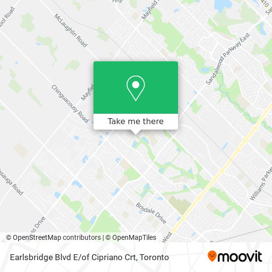 Earlsbridge Blvd E / of Cipriano Crt map