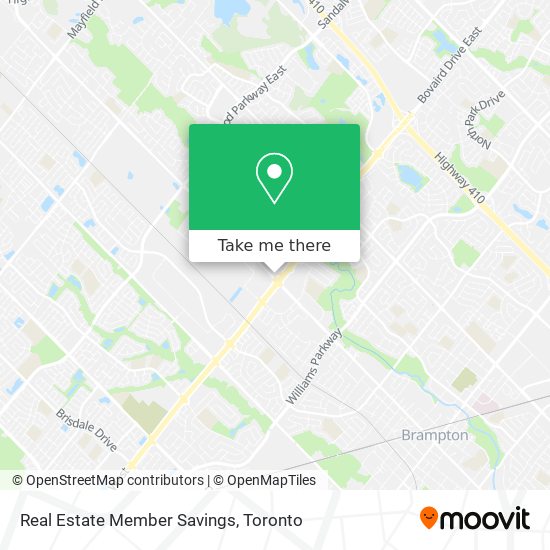 Real Estate Member Savings map