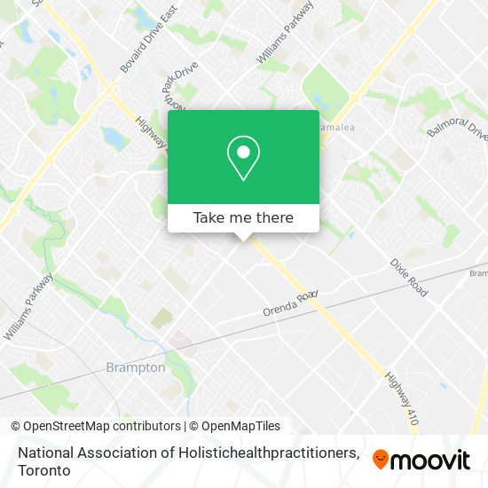 National Association of Holistichealthpractitioners map
