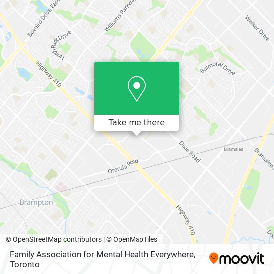 Family Association for Mental Health Everywhere map