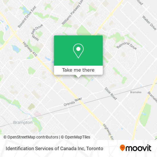 Identification Services of Canada Inc map