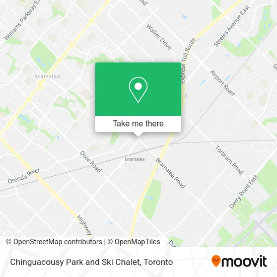 Chinguacousy Park and Ski Chalet map