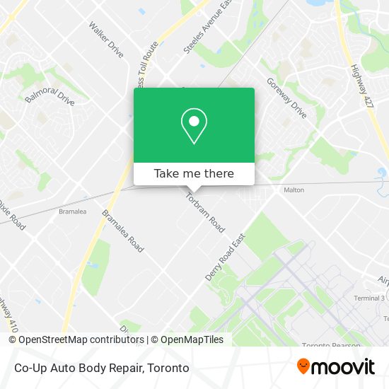 Co-Up Auto Body Repair map