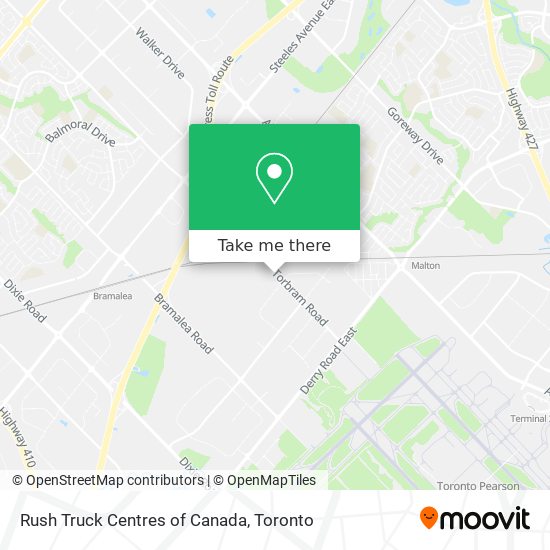 Rush Truck Centres of Canada map