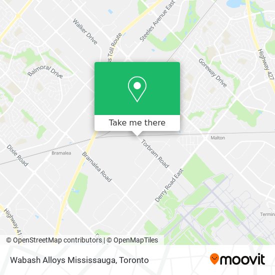 Wabash Alloys Mississauga map