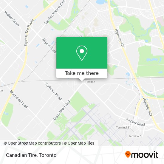 Canadian Tire map