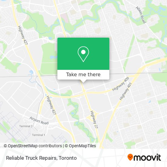 Reliable Truck Repairs map