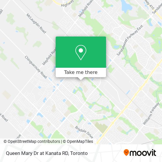 Queen Mary Dr at Kanata RD map