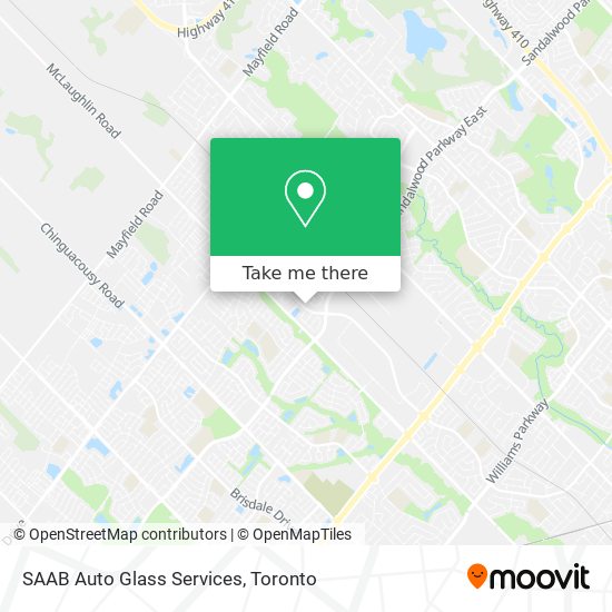 SAAB Auto Glass Services map